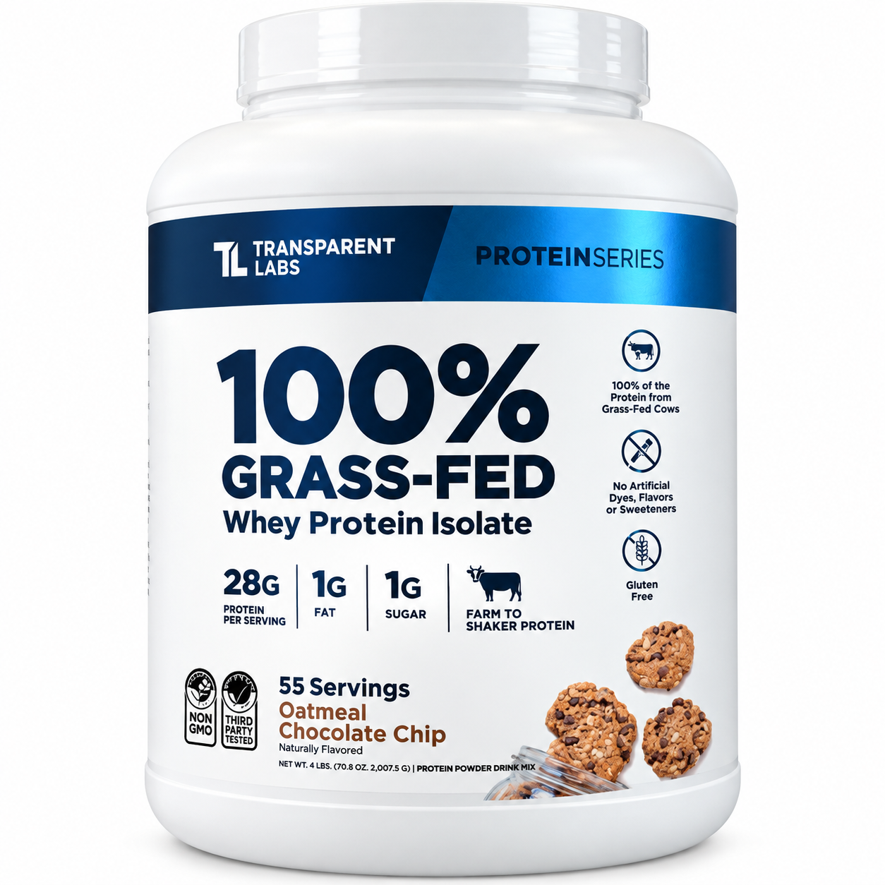 Transparent Labs Whey Protein Grass-Fed Whey Protein Isolate